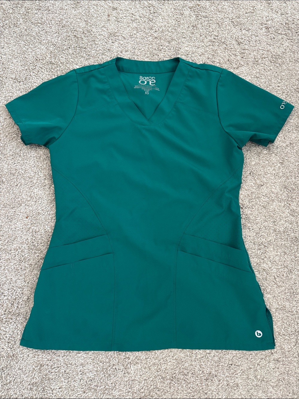 Barco Uniforms Women's Teal V-Neck Scrub Top